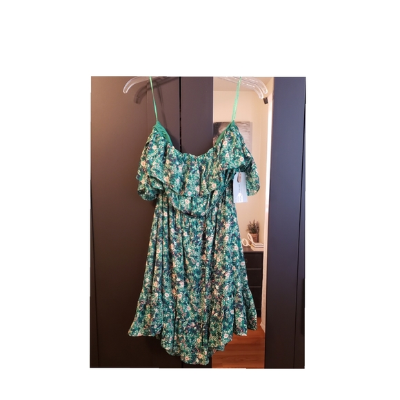 English Ivy Off The Shoulder Ruffle Dress - Picture 4 of 4